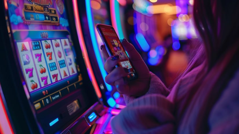 Pengguna melakukan transaksi pembayaran dengan aman melalui perangkat mobile di platform online